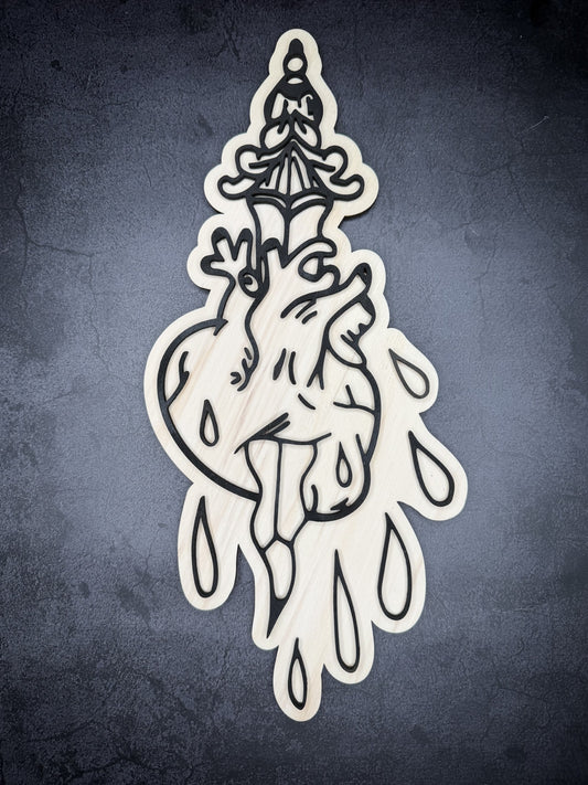 Wallart "Bleeding Heart"